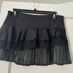 Lucky in Love hyper wave pinstripe rally tennis skirt size M